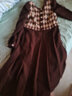 Olrain歐芮兒法式咖色連衣裙女春裝森系高級感復古茶歇裙 咖啡色 M 曬單實(shí)拍圖