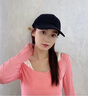 CHALL KITTY女士棒球帽四季款韓版時(shí)尚顯臉小軟頂鴨舌帽休閑太陽(yáng)帽子2025新款 黑色-高端品牌禮盒裝高級感 曬單實(shí)拍圖
