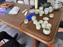 豪峰胡桃木紋家用2025新款茶具套裝實木茶盤排水托盤茶臺教師節(jié)禮物 景州茶盤-長90cm寬43cm高3.5cm 曬單實拍圖
