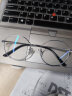 目戲（EYEPLAY）可配防蓝光近视眼镜男潮眼镜框架可选无度数平光镜女型号1051 现货速发-C6银色含平光防蓝光 实拍图