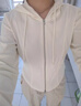 森馬（Semir）外套女短款分割純色小個(gè)子衣服秋季正肩緊身連帽夾克101524108005 曬單實(shí)拍圖