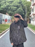 胖哥M-5XL肥佬230斤【套裝】春秋季微胖男生顯瘦穿搭長袖襯衫外套男士大碼胖子搭配輕熟風襯衣加肥 黑色襯衫 4XL建議200-220斤 曬單實拍圖