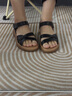 卓詩(shī)尼厚底涼鞋女2025年夏季新款休閑軟底不累腳魔術(shù)貼孕婦媽媽鞋沙灘鞋 米白色 37 曬單實(shí)拍圖