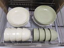 蘭圣佳奶油風(fēng)碗碟套裝家用輕奢碗盤餐具2024新款高顏值碗筷盤子碗具組合 石紋奶油雙拼--四人餐【14件】 曬單實拍圖