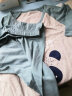 猫人儿童睡衣纯棉男童短袖套装夏季薄款中大童家居服 蓝色熊猫 150 实拍图