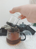 天喜（TIANXI）茶水分離杯玻璃泡茶杯精致茶具花茶杯帶過(guò)濾耐高溫男女泡茶馬克杯 【木蓋款】400ml 曬單實(shí)拍圖