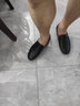 富貴鳥男鞋夏季真皮商務(wù)皮鞋男士休閑鞋軟皮頭層牛皮豆豆鞋透氣父親鞋子 FG2138黑色 42 曬單實(shí)拍圖