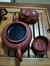 陶曦茶壺紫砂壺功夫茶具套裝宜興原礦紫砂掇只壺光素款 朱泥大紅袍單壺 曬單實拍圖