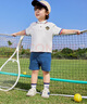 齊齊熊男童套裝夏裝寶寶純棉短袖兒童polo衫童裝男孩運(yùn)動(dòng)校服夏季 曬單實(shí)拍圖
