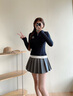 Teenie Weenie【美雅碧抗菌】小熊秋季長(cháng)袖T恤休閑紅色帽衫上衣女 黑色 S (160) 曬單實(shí)拍圖