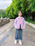 真維斯女童外套2025春秋新款中大童純棉時(shí)尚夾克開衫小女孩薄款秋季上衣 【純棉夾克】紫/紫兔 150 曬單實(shí)拍圖