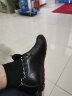 红蜻蜓男鞋子休闲皮鞋男士夏季新款单鞋韩版潮流青年 黑色 38 偏大一码 实拍图