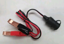 Mixsas汽車(chē)電瓶夾子轉點(diǎn)煙器孔口母座蓄電池夾轉換器電瓶線(xiàn)改裝搭電線(xiàn) 30厘米【電瓶夾轉點(diǎn)煙器母座】 曬單實(shí)拍圖