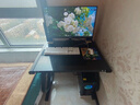 閣雅居 鋼化玻璃電腦桌臺式家用游戲桌經(jīng)濟型寫(xiě)字桌簡(jiǎn)約書(shū)桌現代學(xué)習桌 長(cháng)80寬60高75CM全黑色 曬單實(shí)拍圖