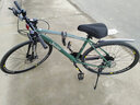 Jeep吉普公路自行車(chē)男女變速700C細輪碟剎彎把跑車(chē)越野學(xué)生賽車(chē)速飛 直把-軍綠色 21速高配 26英寸 曬單實(shí)拍圖