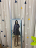 她芙（tafu）品牌女裝款西裝連衣裙女2025春秋季新款法式韓版顯瘦百褶裙兩件套 灰色 M 曬單實(shí)拍圖