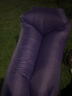 拜杰（BAIJIE） 充气沙发带枕头户外空气气垫床便携懒人野营折叠躺椅网红充气垫 枕头款-黑紫色 实拍图