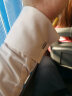 墨诺佰法式衬衫男商务休闲纯色修身免烫新郎男士袖扣衬衫长袖白衬衣 白色 38码（100-115斤） 实拍图