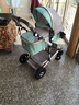 藍色童年（Bluechildhood）嬰兒推車(chē)高景觀(guān)可坐可躺多功能二合一雙向避震新生兒童寶寶手推車(chē) 銀管清新綠 四輪免充 曬單實(shí)拍圖