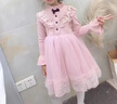 G.DUCKKIDS小黃鴨女童連衣裙加絨春秋冬裝新款蓬蓬禮服裙小孩仙兒童公主裙 春秋款不加絨998皮粉色 130 碼 曬單實(shí)拍圖
