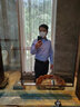 羅蒙（ROMON） 兩件裝 商務(wù)休閑襯衫男士短袖棉質(zhì)吸汗彈力夏季條紋抗皺免燙襯衣 【短柚兩件】藍色細格+藍條 39 碼(170/88A) 曬單實(shí)拍圖