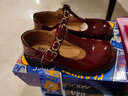 SNOOPY史努比童鞋女童皮鞋女孩公主鞋兒童淺口單鞋6016酒紅34 曬單實(shí)拍圖