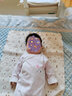 小青龍新生兒衣服秋季0-3個月嬰幼兒包腳連體衣寶寶純棉護手連腳 藍星星 59cm （建議52-59cm） 曬單實拍圖