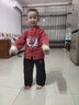 巴妮巴妮兒童長(zhǎng)袖漢服秋款中國(guó)風(fēng)兩件套春夏秋款中秋中小童男孩民族風(fēng)套裝 酒紅色春秋 110碼建議105cm 曬單實(shí)拍圖