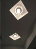 尊光 射灯led孔灯水晶筒灯7.5 客厅吊顶全套天花灯牛眼灯洞灯孔灯 小过道灯走廊灯入户灯玄关灯 10cm+LED3W暖光明装 实拍图