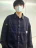 爵少（JUESHAO）工裝襯衫式外套男士春秋休閑襯衣時(shí)尚寬松秋冬季加絨開(kāi)衫夾.克男 2023-軍綠【常規(guī)款】 XL 曬單實(shí)拍圖