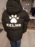 KELME青少年運動棉服男女足球訓(xùn)練外套學(xué)生棉衣保暖棉襖 黑色 120 曬單實拍圖