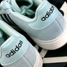 adidas「面包鞋」GRAND COURT BASE 00s休閑低幫板鞋男女阿迪達斯 薄荷綠/黑色/漢玉白   37 曬單實拍圖