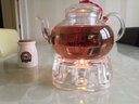 康韻 耐熱玻璃茶具套裝耐高溫花茶壺可加熱保溫底座茶水暖茶器家用竹制茶盤(pán)托盤(pán)整套茶具 17款800ml花茶壺+玻璃底座 曬單實(shí)拍圖