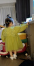 幼歌（YOUGE） 嬰幼兒甜美小蝴蝶網(wǎng)紗拼接連衣裙女童森系繡花裙子 綠色（66-80內有三角爬） 100 cm 曬單實(shí)拍圖