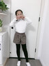 小豬彼特女童打底褲加絨褲裙兒童裙褲假兩件大童加厚洋氣秋冬褲子冬裝春秋 2449卡其格（春秋不加絨右一） 110cm 曬單實(shí)拍圖