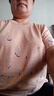 俞兆林（YUZHAOLIN）冰絲T恤女媽夏裝上衣服2025新款中年女裝婦女短袖t恤氣質洋氣百搭 駝色 3XL （建議125-145斤） 曬單實拍圖