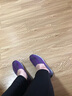 RZWOLF新款編織鞋女大碼一腳蹬輕便夏季夏天軟底老北京布鞋透氣休閑鞋 SDF775紫色（偏小一碼） 36 曬單實拍圖