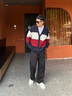 TOMMY HILFIGER【拼色開(kāi)衫】秋冬季男女商務(wù)休閑學(xué)院慵懶風(fēng)V領(lǐng)寬松針織外套毛衣 【拼色開(kāi)衫】-藏青紅白拼色FAP L （推薦：150-165斤） 曬單實(shí)拍圖