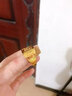 芯奢鍍金戒指男士百搭首飾金色女士戒指男潮霸氣豪華款式男士戒指 福字 曬單實(shí)拍圖