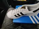阿迪達斯（adidas）男女鞋三葉草板鞋戶(hù)外運動(dòng)鞋子情侶金標小白鞋學(xué)生時(shí)尚百搭休閑鞋 金標情侶款貝殼鞋/春季上新 42 曬單實(shí)拍圖