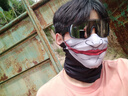 糜鴻 MIEHONE摩托車騎行防風(fēng)面罩幽靈反光面罩海豹骷髏戰(zhàn)術(shù)頭套美軍頭套 1個(gè)骷髏頭半面罩小丑款均碼 曬單實(shí)拍圖