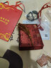 蕓生閣 紅瑪瑙平安扣吊墜玉墜吉祥物情侶項鏈禮物掛件飾品首飾情侶男女 天然紅瑪瑙平安扣直徑40毫米-大號配黑繩 曬單實(shí)拍圖