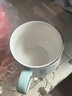 瀟毅艾 歐式新中式家用景德鎮(zhèn)影青瓷茶具套裝陶瓷高腳帶托盤茶壺杯子整套 有金邊款(請勿選錯) 8件 曬單實拍圖