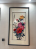 趙氏恒璽（ZONLOLV）新中式蘇繡成品掛畫牡丹圖蘇州純手工刺繡湘繡客廳玄關(guān)豎版裝飾畫 花開富貴 160*80cm 曬單實(shí)拍圖