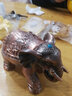 耀莎寶石大象煙灰缸高端家居裝飾品金屬擺件滑蓋式客廳茶幾招財耀莎 寶石抬鼻大象煙灰缸-紅銅 曬單實(shí)拍圖