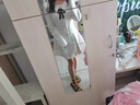 她芙（tafu）品牌女裝白色連衣裙女2025春秋新款法式韓版小個(gè)子修身顯瘦a裙子 白色 M 曬單實(shí)拍圖