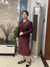 恒源祥兒子結婚喜婆婆穿的衣服高貴媽媽婚宴裝禮服兩件套紅色連衣裙秋季 波爾多紅套裝 XL 曬單實(shí)拍圖