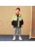 MQD童装男女童秋季新款韩版休闲连帽风衣 牛油果色 120cm 实拍图