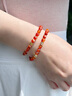 AWNL橙紅瑪瑙北歐M隕石疊戴手鏈女手串小眾輕奢飾品送女友新年禮物 【品牌禮盒】橙紅瑪瑙手鏈 M碼-推薦手圍15-16cm 曬單實(shí)拍圖