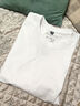 JEANSWEST LIFE真維斯長(zhǎng)袖t恤男潮春秋純棉白色打底衫學(xué)生寬松圓領(lǐng)純色內(nèi)搭上衣 曬單實(shí)拍圖